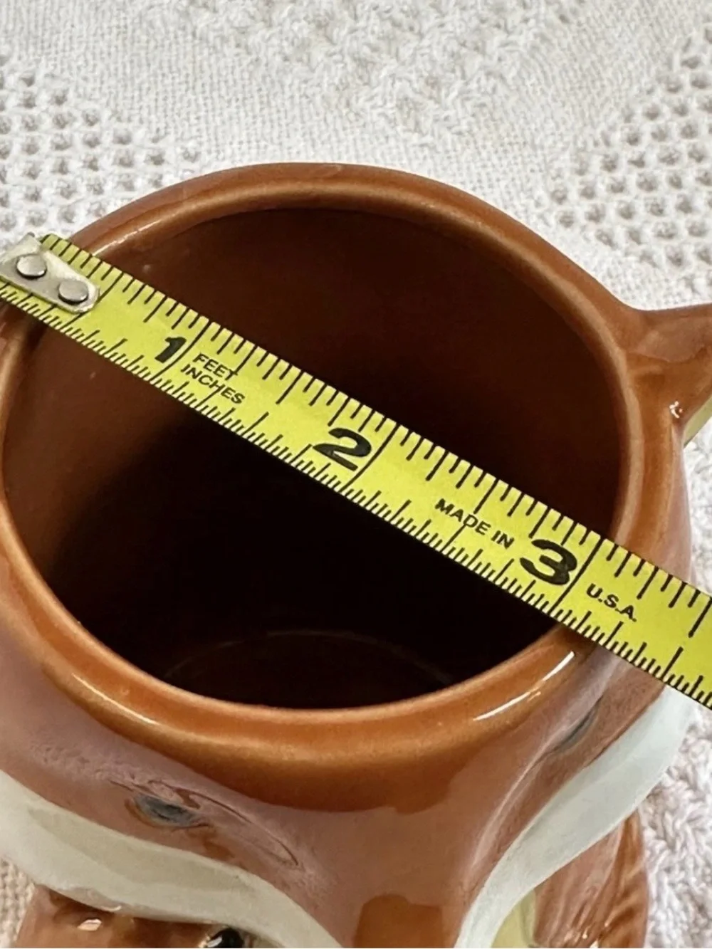 Cracker Barrel 3D Fox Cup Mother & Cub 14oz Coffee Mug Autumn Figural Retired